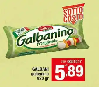 Gruppo di Palo Galbani Galbanino 930gr offerta