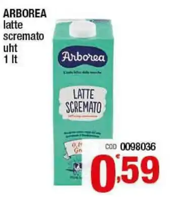 Gruppo di Palo Arborea Latte scremato uht 1lt offerta
