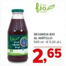 Todis BEVANDA BIO AL MIRTILLO 500 ml offerta