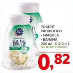 Todis YOGURT PROBIOTICO -FRAGOLA - BANANA 200 ml offerta