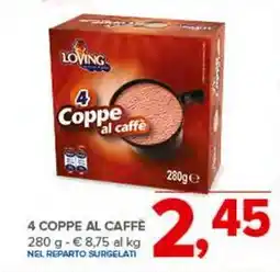 Todis 4 COPPE AL CAFFÈ 280 g offerta