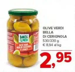 Todis OLIVE VERDI BELLA DI CERIGNOLA 530/330 g offerta
