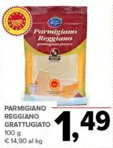Todis PARMIGIANO REGGIANO GRATTUGIATO 100 g offerta