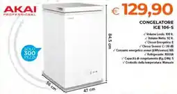 Todis AKAI CONGELATORE ICE 106-S offerta