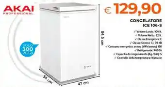 Todis AKAI CONGELATORE ICE 106-S offerta