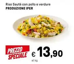 Iper La Grande Riso Sauté con pollo e verdure PRODUZIONE IPER offerta