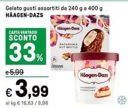Iper La Grande Gelato gusti assortiti da 240 g a 400 g HÄAGEN-DAZS offerta