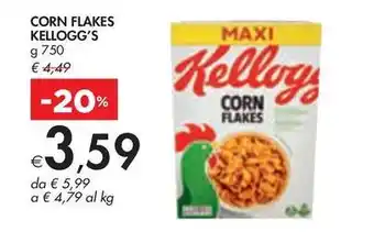 Bennet CORN FLAKES KELLOGG'S offerta