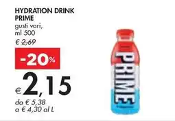 Bennet HYDRATION DRINK PRIME gusti vari, ml 500 offerta