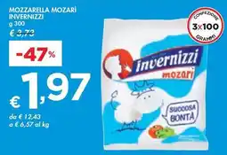 Bennet MOZZARELLA MOZARÌ INVERNIZZI g 300 offerta