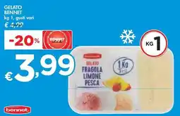 Bennet GELATO BENNET kg 1, gusti vari offerta