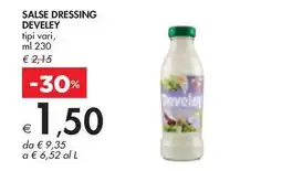 Bennet SALSE DRESSING DEVELEY tipi vari, ml 230 offerta