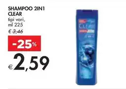 Bennet SHAMPOO 2IN1 CLEAR tipi vari, ml 225 offerta