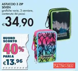 Bennet ASTUCCIO 3 ZIP SEVEN offerta
