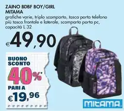 Bennet ZAINO BDBF BOY/GIRL MITAMA offerta