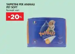 Bennet TAPPETINI PER ANIMALI PET SOFT formati vari offerta