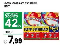 Iper La Grande L'Acchiappacolore 40 fogli x2 GREY offerta