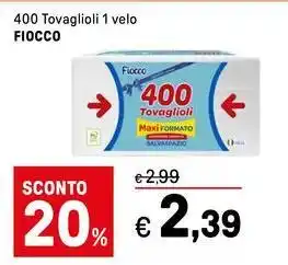 Iper La Grande 400 Tovaglioli 1 velo FIOCCO offerta