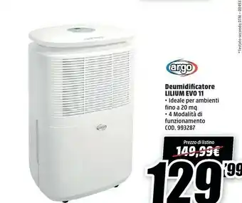 Deumidificatore lilium evo 11