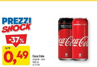 DPiù Coca cola zero offerta