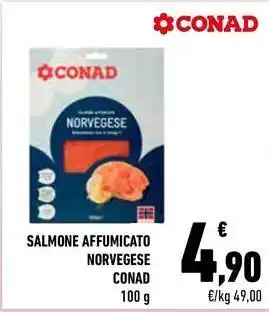 Conad City SALMONE AFFUMICATO NORVEGESE CONAD offerta