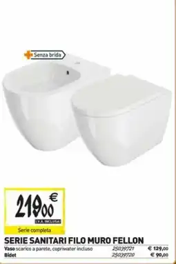 SERIE SANITARI FILO MURO FELLON