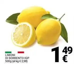 Supermercati Gulliver LIMONI DI SORRENTO IGP offerta