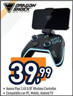 Unieuro DRAGON SHOCK Aurora Plus 2.4G & BT Wireless Controller offerta