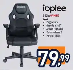 Unieuro ioplee SEDIA GAMING 2647 offerta