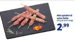 In'S Mercato Mini spiedini di suino Italia 270 g offerta