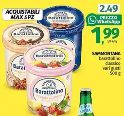 Pam SAMMONTANA barattolino classico vari gusti 500 g offerta