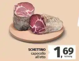 Pam SCHETTINO capocollo all'etto offerta