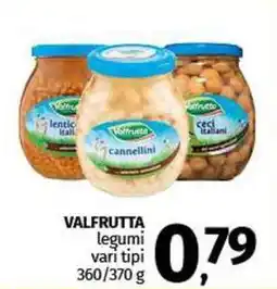 Pam VALFRUTTA legumi vari tipi offerta
