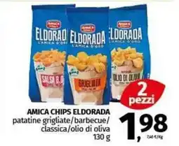 Pam AMICA CHIPS ELDORADA patatine grigliate/barbecue/ classica/olio di oliva offerta