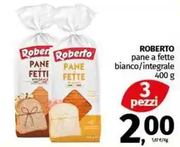 Pam ROBERTO pane a fette bianco/integrale offerta