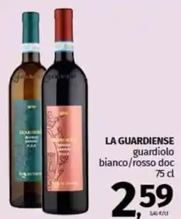 Pam LA GUARDIENSE guardiolo bianco/rosso doc offerta