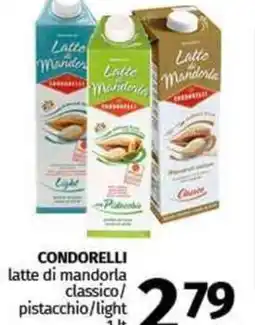 Pam CONDORELLI latte di mandorla classico/ pistacchio/light offerta