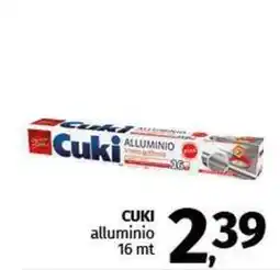 Pam CUKI alluminio 16 mt offerta