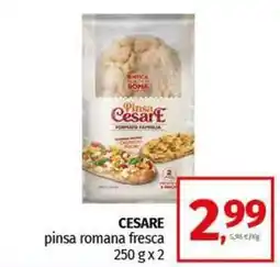 Pam CESARE pinsa romana fresca 250 gx2 offerta