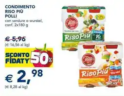 Esselunga CONDIMENTO RISO PIÙ POLLI con verdure o wurstel, conf. 2x180 g offerta