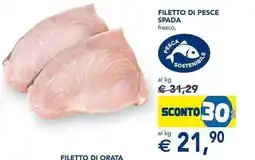 Esselunga FILETTO DI PESCE SPADA fresco offerta