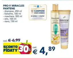 Esselunga PRO-V MIRACLES PANTENE offerta