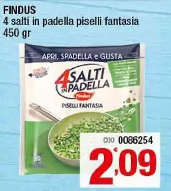 Gruppo di Palo Findus 4 Salti in padella piselli fantasia 450gr offerta