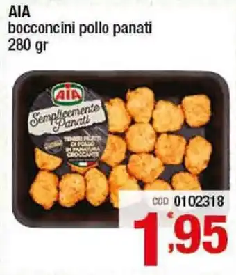 Gruppo di Palo Aia Bocconcini pollo panati 280gr offerta