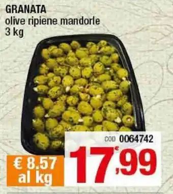 Granata Olive ripiene mandorle 3kg
