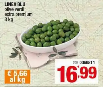 Gruppo di Palo Linea Blu Olive verdi extra premium 3kg offerta