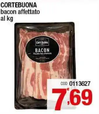 Gruppo di Palo Cortebuona Bacon affettato al kg offerta
