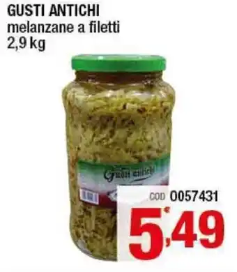 Gruppo di Palo Gusti Antichi melanzane a filetti 2,9kg offerta