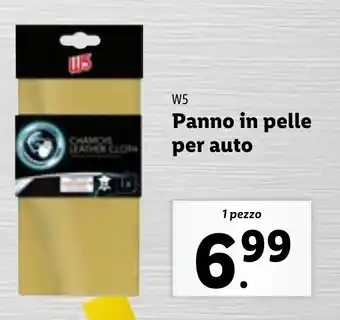 Lidl W5 Panno in pelle per auto offerta