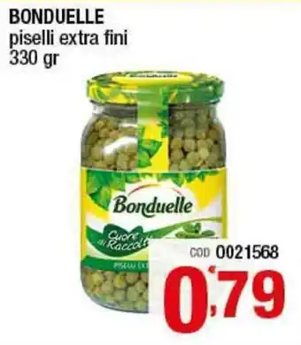 Gruppo di Palo Bonduelle Piselli extra fini 330gr offerta